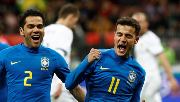 Russia 0 - 3 Brazil: Brazil claim comfortable friendly win over Russia