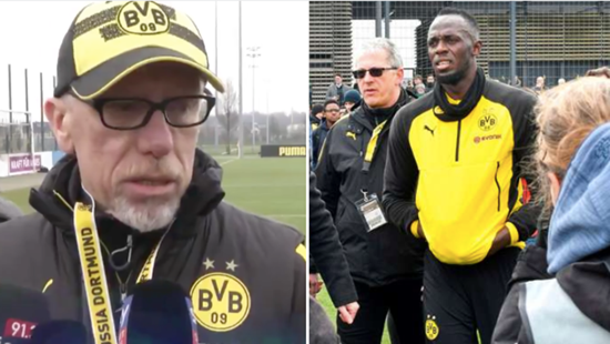 Borussia Dortmund Manager Just Broke Usain Bolt's Heart In Brutal Live Interview