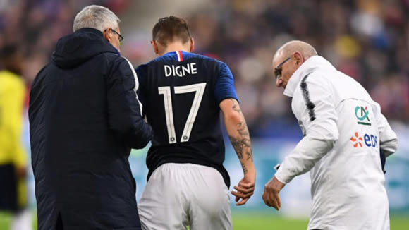 Digne out for three weeks and may miss Copa del Rey final