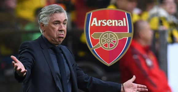 Ancelotti pleased to be linked with Arsenal job