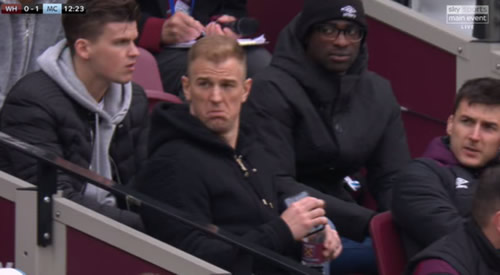 Joe Hart’s face after West Ham conceded was absolutely priceless