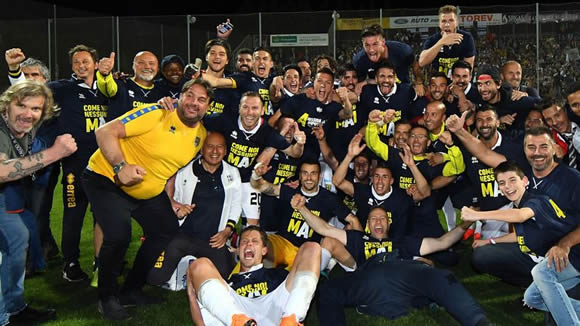 Parma back in Serie A after securing a third straight promotion