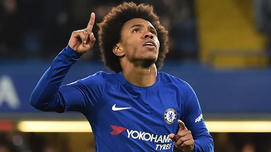 Willian wants out of Chelsea with Manchester United interested