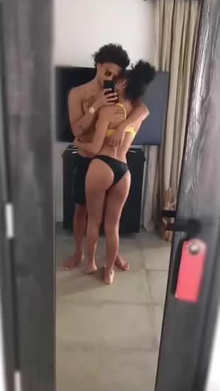 Leroy Sane makes most of World Cup snub as he posts intimate images with stunning Wag Candice Brook