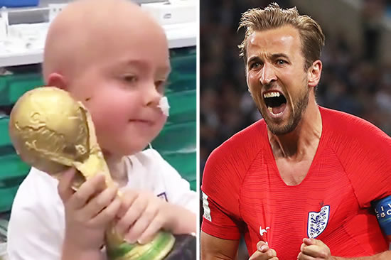 Harry Kane leaves fans in TEARS with emotional message to boy, 5, fighting cancer