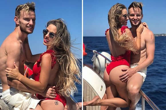 Barcelona star Ivan Rakitic relaxes with stunning wife Raquel Mauri on luxury yacht after World Cup final heartache