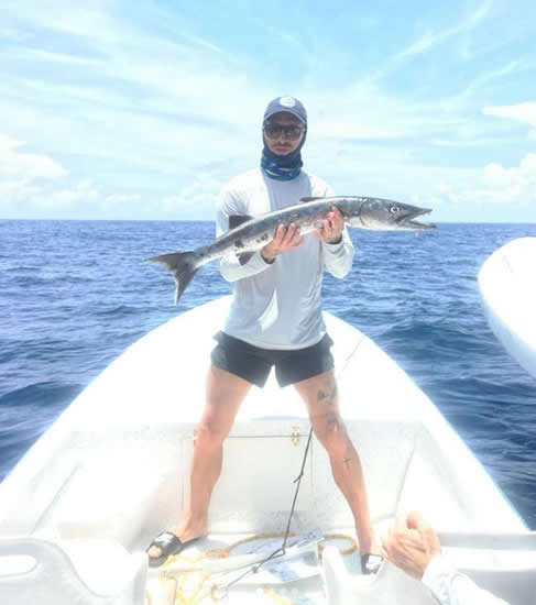 Real Madrid ace Sergio Ramos catches MASSIVE fish on holiday