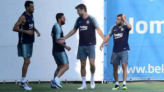 Messi among stars partaking in behind closed doors fitness session