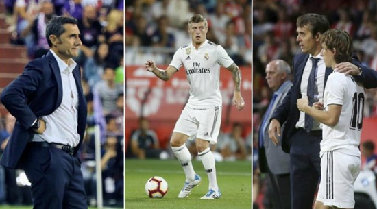 Lopetegui's change of style: Real Madrid pass the ball more than Barcelona