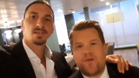 Zlatan Ibrahimovic Jokes To James Corden That West Ham United Can't Afford Him
