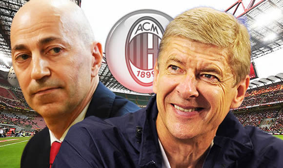 Arsene Wenger lined up for AC Milan job as Ivan Gazidis takes control