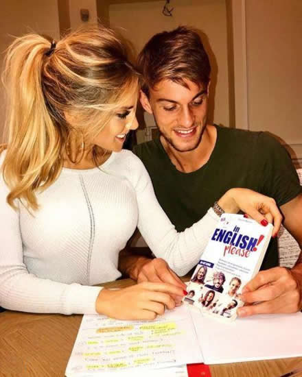 Chelsea and Arsenal target Daniele Rugani hints at move as he takes English lesson with stunning girlfriend Michela Persico