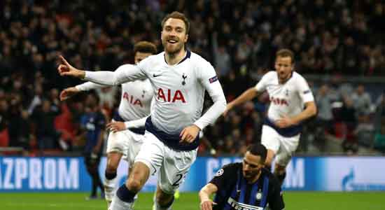 Tottenham 1 Inter 0: Eriksen keeps Spurs' last-16 hopes alive