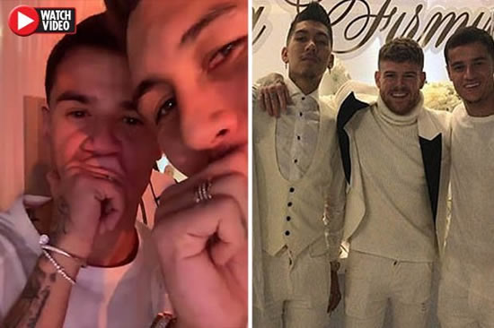 Liverpool fans in TEARS as Philippe Coutinho returns for Roberto Firmino's WAG's birthday
