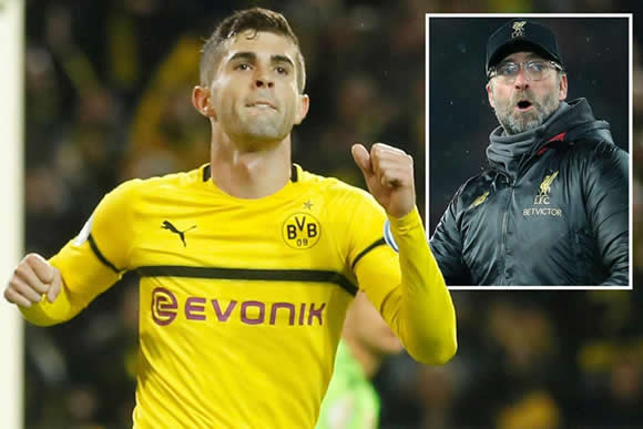 Arsenal see £35million Christian Pulisic bid beaten by Liverpool with American star set for Reds transfer
