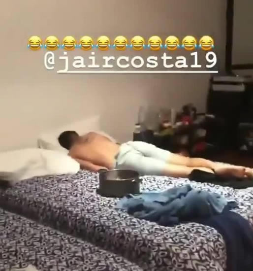 Diego Costa wakes up his brother with hilarious firework prank on New Year's Day