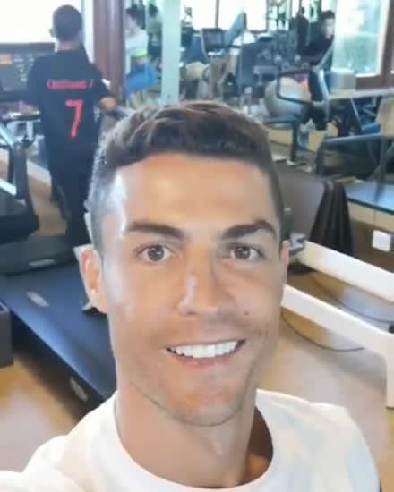 Cristiano Ronaldo keeps fit during winter break in family gym session with Georgina Rodriguez and Cristiano Jr