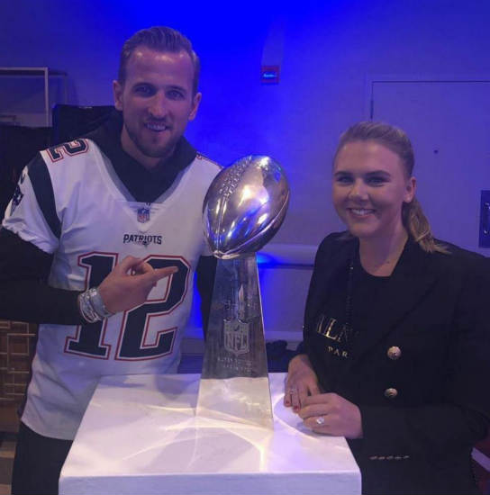 Twitter trolls have field day as Spurs striker Harry Kane poses with Tom Brady and Super Bowl trophy