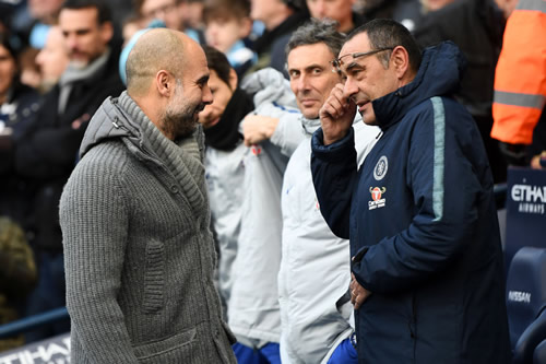 Guardiola explains Sarri’s non-handshake after City humiliate Chelsea
