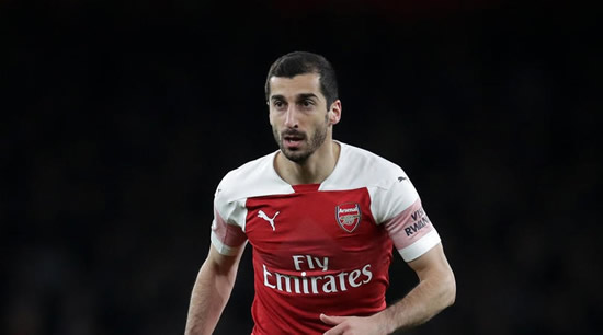 Emery respects Mkhitaryan decision but calls it 'bad news' for Arsenal