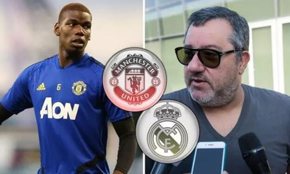Paul Pogba transfer update issued by Mino Raiola as Real Madrid offered Man Utd boost