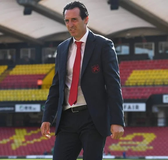 Arsenal fans call for Unai Emery to be sacked after Watford shambles as Paul Merson blames under-fire boss for horror show