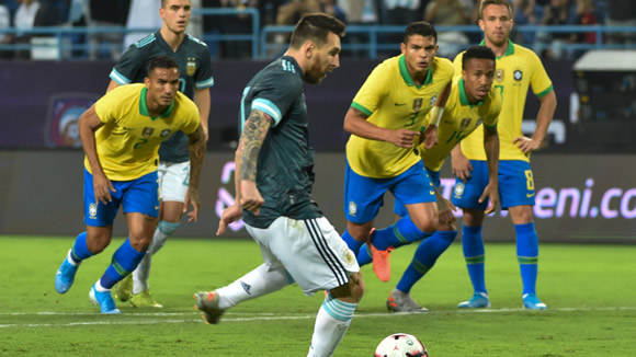 Messi ends seven-year goal drought against Brazil on Argentina return