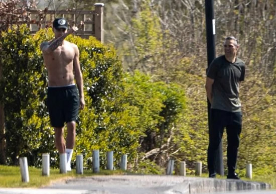 Jose Mourinho wishes topless Dele Alli happy birthday from across the street as Tottenham duo keep their distance