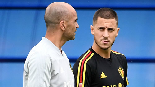 Roberto Martinez: Hazard is recovering well, he'll be back soon