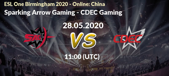 2020 Dota2 ESL One Birmingham Sparking Arrow Gaming vs CDEC Gaming