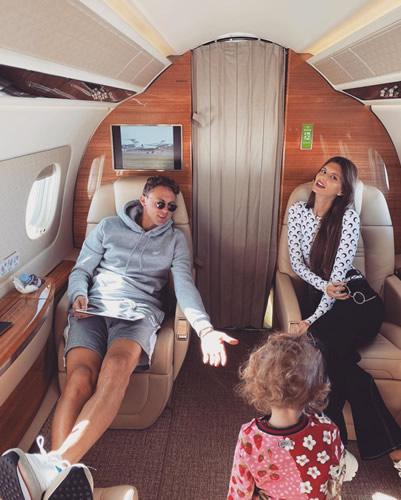 Inside Nemanja Matic’s plush private jet as Man Utd star goes on holiday with family after sealing Champions League spot