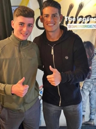 SPECIAL GUEZ-T James Rodriguez spotted at Willian and Luiz’s London restaurant as Real Madrid flop closes in on Everton transfer