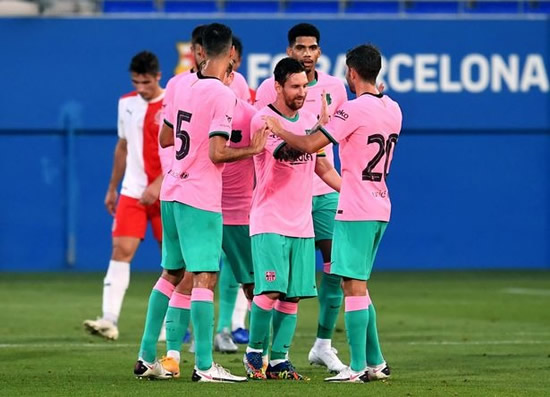 Lionel Messi screamer sees Barcelona star celebrate first goal since transfer saga