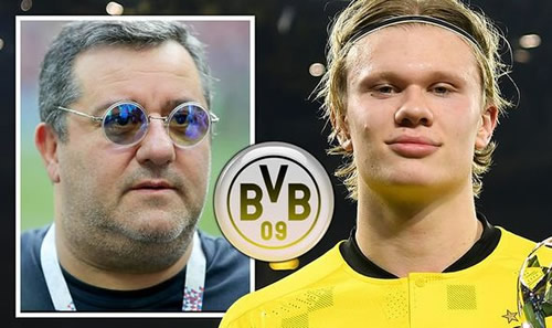 Mino Raiola explains Borussia Dortmund stance on Erling Haaland transfer amid Man Utd link