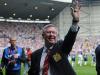 Ferguson acknowledges the fans who‘ve gathered to witness the end of an era …