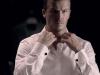 Swapping his shirt ... David Beckham looks smart