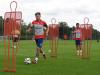 Aaron Ramsey re-introduces himself to a ball after his summer break