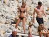 Fiorentina forward Mario Gomez dragged out the paddle board on his holiday in Ibiza with girlfriend Carina Wanzung