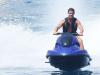 Ronaldo appeared to be making the most of his time off, jet skiing in France