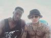 Everton's Romelu Lukaku was another visitor to Miami, meeting up with new Manchester United star Memphis Depay