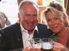 Karl-Heinz Rummeingge, CEO of FC Bayern Muenchen attends with his wife Martina Rummenigge