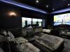The home cinema room is perfect for chilling out in