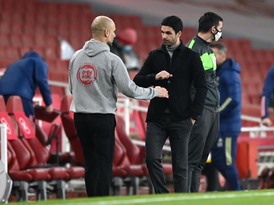Pep Guardiola impressed with Mikel Arteta’s Arsenal after Man City win again