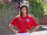  Miss England shows support for Three Lions team 