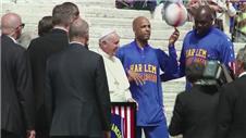 MUST WATCH: Pope plays basketball