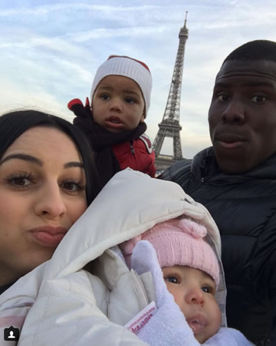 Kurt Zouma enjoys Paris trip with his wife ahead of Arsenal v Chelsea