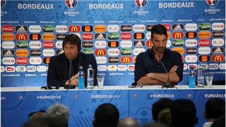 Conte and Buffon stress 'difficulty of Germany match'