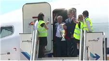 Portugal return home after winning Euro 2016