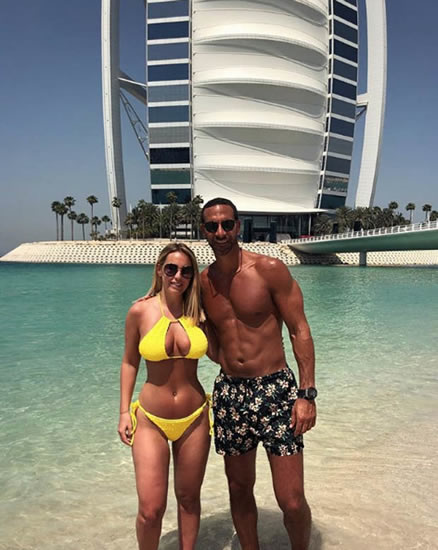 Kate Wright's boobs bulge beyond belief in Rio Ferdinand PDA session