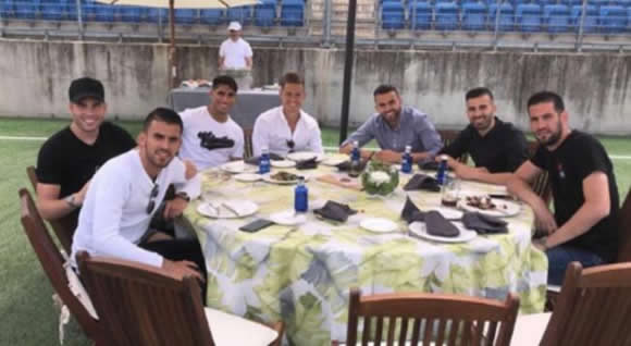 Real Madrid players and their families have some fun at the annual barbecue